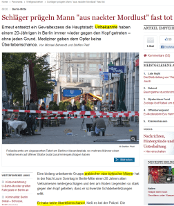 Mutmassliche Muslime schlagen Vietnamesen in Berlin zusammen