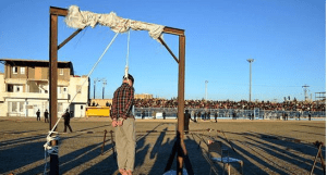 Der Verbrecher(?) hängt