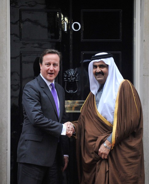 Emir von Katar und David Cameron