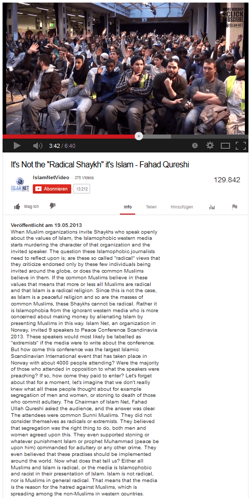 Normale Moslems finden Steinigung voll dufte