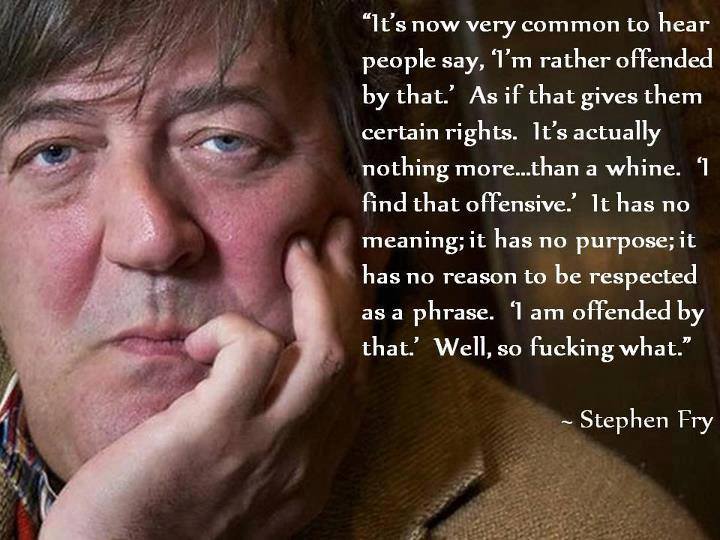 Stephen Fry about being offended