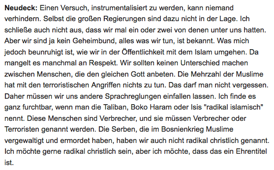 Weiterer Gutmenschen-Idiot ohen Ahnung über den Islam